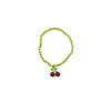 Ashley Gold Stainless Steel Gold Plated Fruit Stretch Beaded Bracelet
