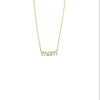 Ashley Gold Sterling Silver CZ "MOM" Pendant Necklace