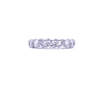 Ashley Gold Sterling Silver Prong Set 2.00CTW CZ Eternity Band Ring
