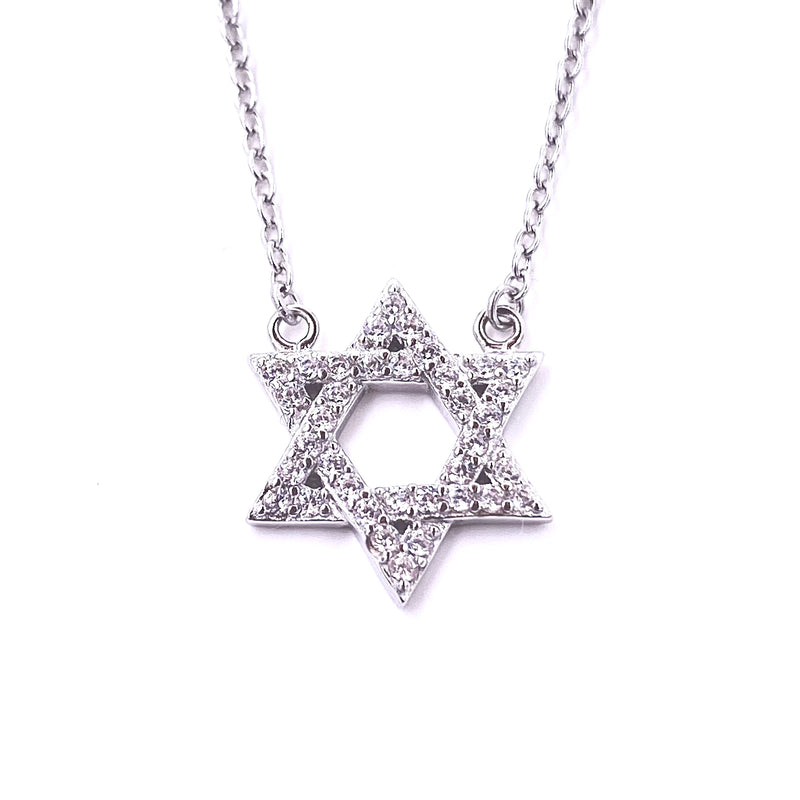 Ashley Gold Sterling Silver CZ Star Necklace