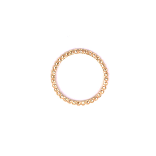 Ashley Gold Sterling Silver Gold Plated Textured Ball Band Ring