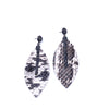 Ashley Gold Colored Python and Hematite Drop Earrings