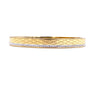 Ashley Gold Criss Cross Stainless Steel CZ Bangle