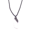 Ashley Gold Stainless Steel Oxidized CZ Wing Necklace