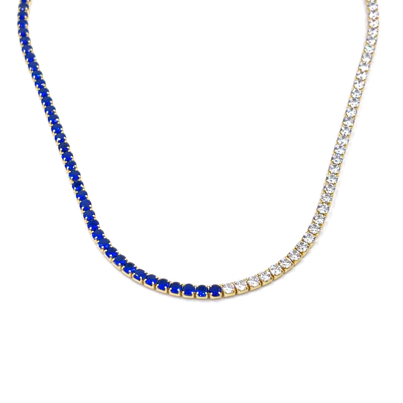 Halfway Diamond Tennis Necklace – San Antonio Jewelry
