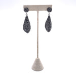Ashley Gold Stainless Steel And Hematite 2" Drop Earrings