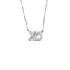 Ashley Gold Sterling Silver CZ "XO" Necklace