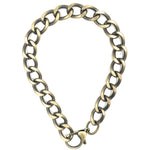 Ashley Gold Antique Brass Choker Necklace
