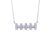 Ashley Gold Sterling Silver CZ Design Necklace