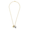Ashley Gold Stainless Steel Gold Plated Charm Necklace