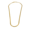 Ashley Gold Stainless Steel Herringbone Design Necklace