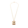 Ashley Gold Sterling Silver Gold Plated Chain and Rectangle Stainless Locket