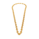 Ashley Gold Stainless Steel Gold Plated Gucci Like Puff Necklace