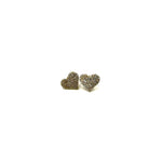 Ashley Gold Sterling Silver Gold Plated Cute CZ Heart Earrings