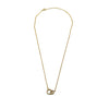 Ashley Gold Sterling Silver Gold Plated Double CZ Circle Necklace