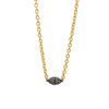 Ashley Gold Stainless Steel Gold Plated Necklace with CZ Magnetic Clasp