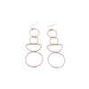 Ashley Gold Stainless Steel Gold Plated Geometric Drop Earrings