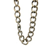 Ashley Gold Large Link Chain Antique Brass Choker Necklace
