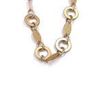 Ashley Gold Stainless Steel Gold Plated Double Circle Necklace