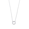 Ashley Gold Sterling Silver CZ Circle Necklace