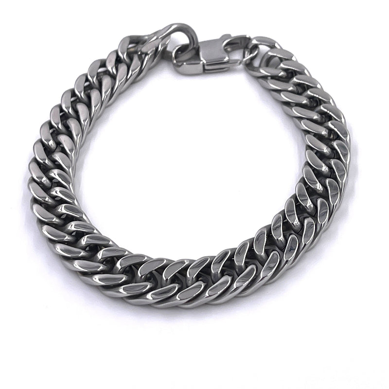 Ashley Gold Stainless Steel Men's Link Bracelet