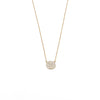 Ashley Gold Sterling Silver CZ Disc Necklace