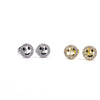 Ashley Gold Sterling Silver Small Open Circle Stud Earrings