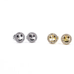 Ashley Gold Sterling Silver Small Open Circle Stud Earrings
