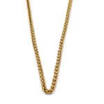 Ashley Gold Stainless Steel Gold Plated Rolled Design Men's Necklace
