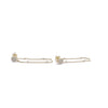 Ashley Gold Sterling Silver Gold Plated Disc Drop Earrings