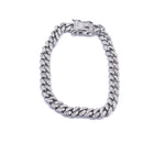Ashley Gold Sterling Silver CZ Curb Link Tennis Bracelet