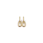 Ashley Gold Sterling Silver Gold Plated Single Medium Chain Earrings