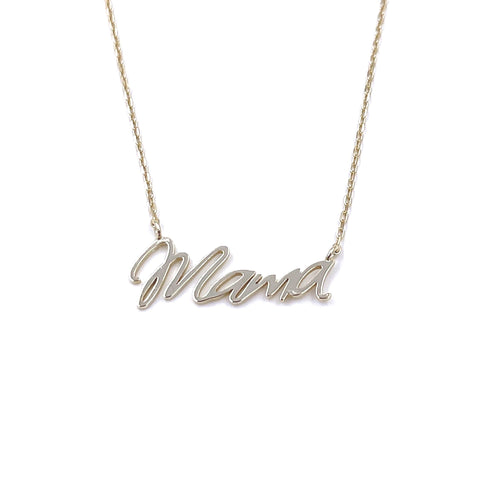 Ashley Gold Sterling Silver Gold Plated "MAMA" Necklace