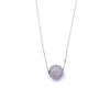 Ashley Gold Sterling Silver Floating CZ Ball Necklace