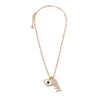 Ashley Gold Stainless Steel Gold Plated Happy Necklace