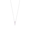 Ashley Gold Sterling Silver CZ Triangle Necklace