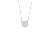 Ashley Gold Sterling Silver Cluster CZ Circle Necklace