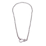 Ashley Gold Stainless Steel CZ Lock Closure Necklace