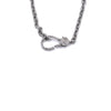 Ashley Gold Stainless Steel CZ Lock Closure Necklace