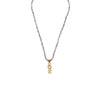 Ashley Gold Stainless Steel Beaded Gold Plated CZ Love Necklace