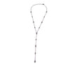 Ashley Gold Sterling Silver Marquise And Round Lariat Drop Necklace