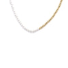 Ashley Gold Stainless Steel Gold Plated And Fresh Water Pearl Necklace