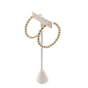 Ashley Gold Multi Bead Hoop Earrings